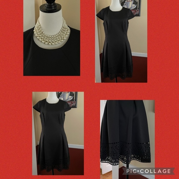 Vince Camuto little black dress size 12. Necklace sold separately. m - Picture 1 of 5